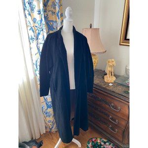 Vintage Custom tailored by Jameshire - Cantoni twill back Black Velveteen COAT